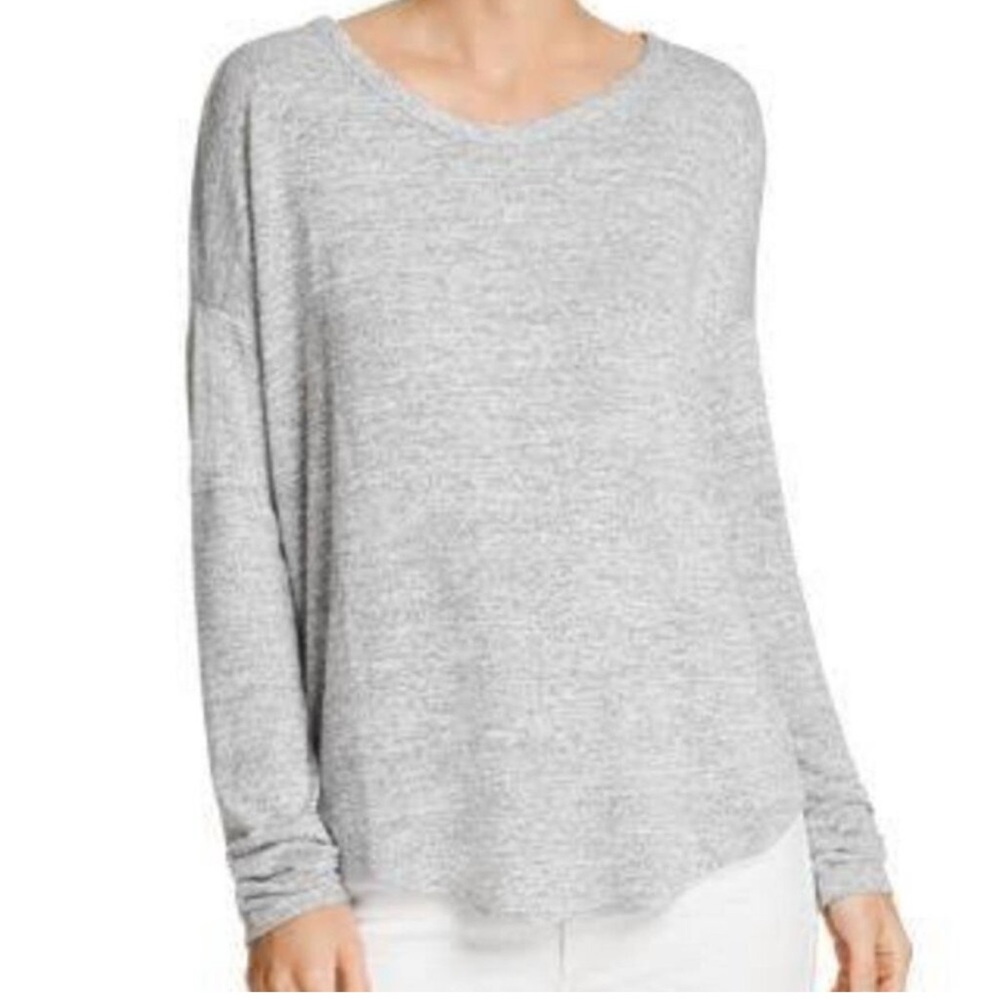 Rag & Bone Light‎ Gray Hudson Relaxed Fit Knit Top